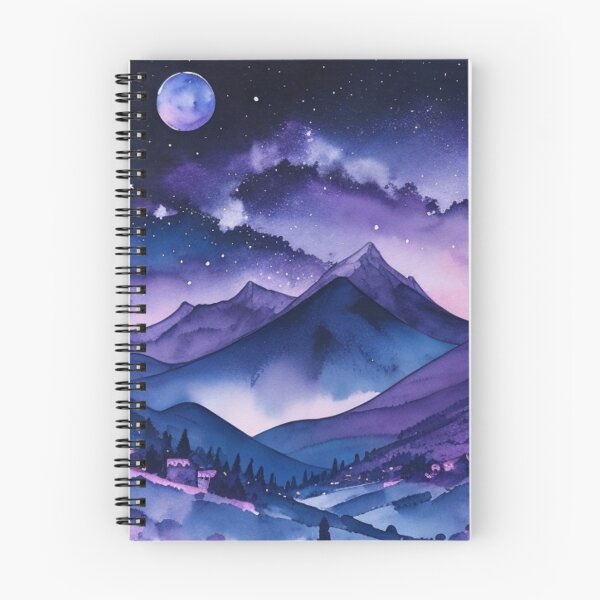 Item preview,  Night Sky Over The Snowy Peaks Of The Italian Apennine Mountains designed and sold by BBGIFTSUK.