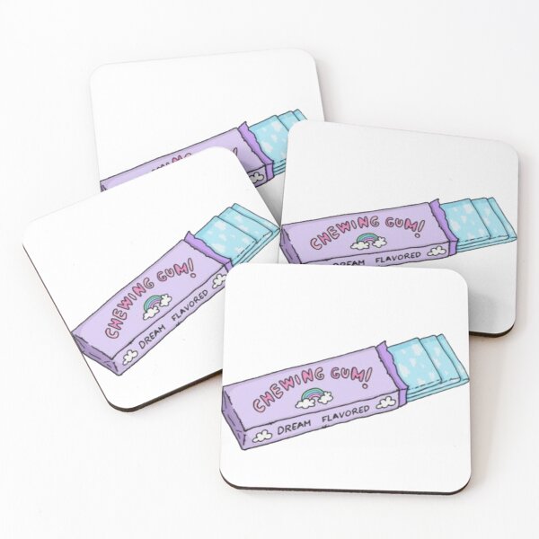Aperçu de l'œuvre Dessin animé mignon chewing-gum créée et vendue par BrontesWhimsyStore.