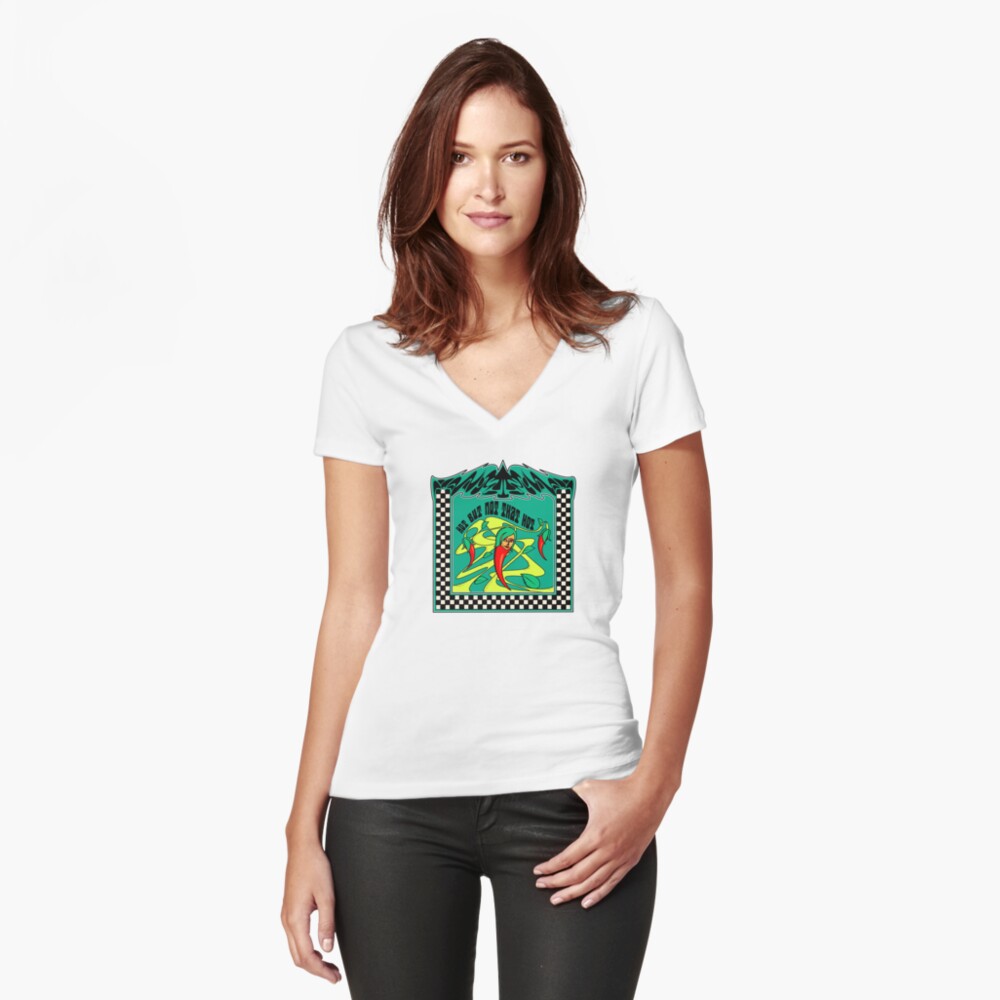 Item preview, Fitted V-Neck T-Shirt designed and sold by LizzyBasil.