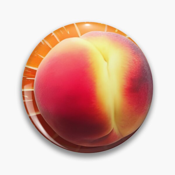 Item preview, Succulent Delights: A Photorealistic Close-Up of a Peach on a Citrus Symphony designed and sold by masabo.