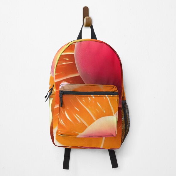 Item preview, Succulent Delights: A Photorealistic Close-Up of a Peach on a Citrus Symphony designed and sold by masabo.