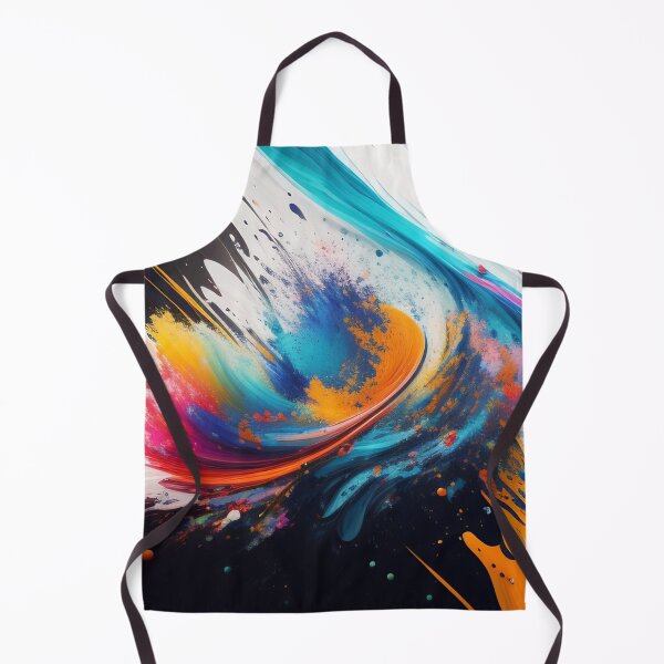 Item preview, Vibrant ink and paint splat design against a black and white background. Color paint splashes. Abstract grunge background. designed and sold by Bookwyrm-Bazaar.