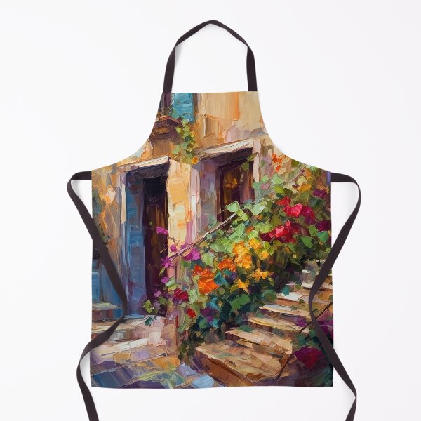 Item preview, Mediterranean town street designed and sold by Art by Lilia.