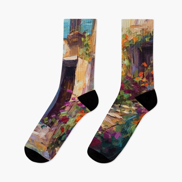 Item preview, Mediterranean town street designed and sold by Art by Lilia.