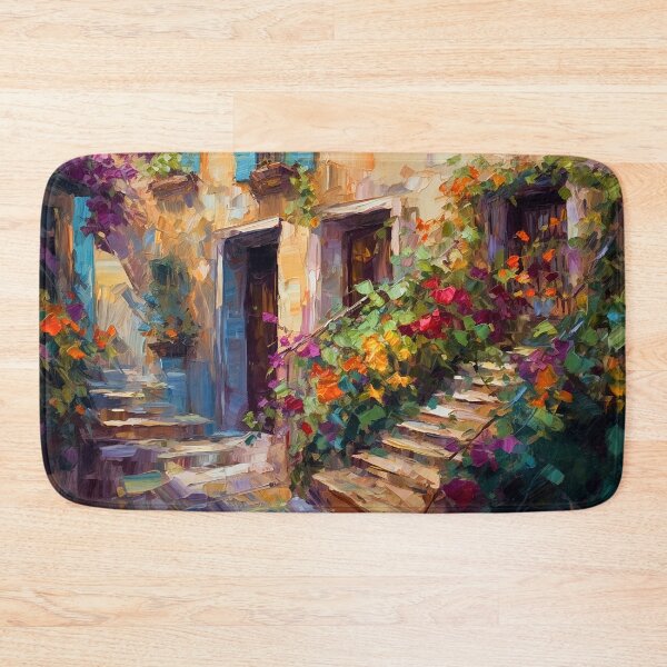 Item preview, Mediterranean town street designed and sold by Art by Lilia.