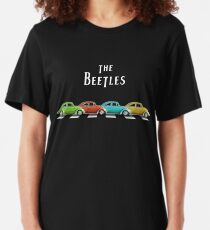 Die Käfer auf Abbey Road Slim Fit T-Shirt