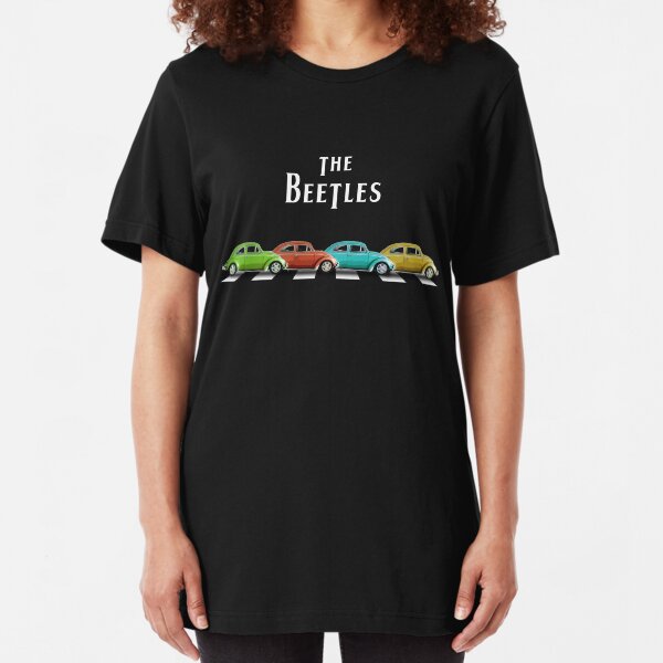 The Beetles on Abbey Road Slim Fit T-Shirt