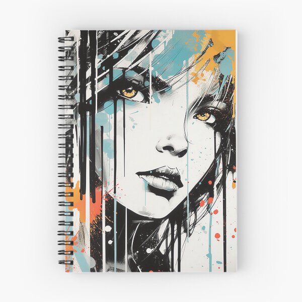 Item preview, Graffiti Art Woman with Yellow Eyes designed and sold by Splargo Digital Prints.