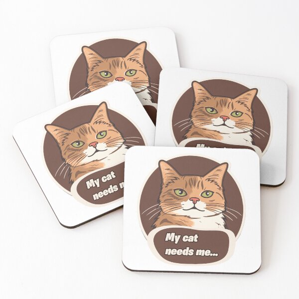 Item preview, Sorry I can't my cat needs me | My cat needs me | Cute cat designed and sold by Ayzenstickers.