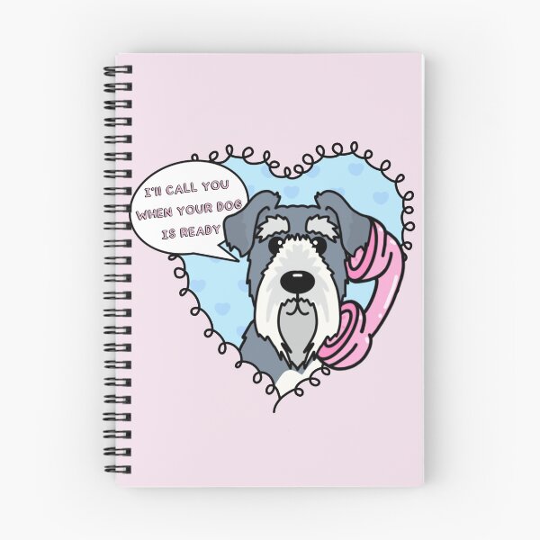 Item preview, Pampered Pooches: Schnauzer Dog Grooming Sticker with a Playful Phone Twist designed and sold by Aswood25.