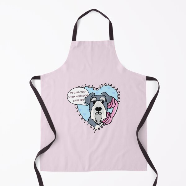 Item preview, Pampered Pooches: Schnauzer Dog Grooming Sticker with a Playful Phone Twist designed and sold by Aswood25.