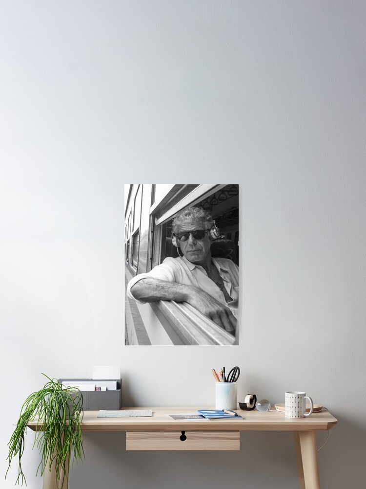 Thumbnail 2 of 3, Poster, Listening Music Bourdain designed and sold by NatalyaHill.