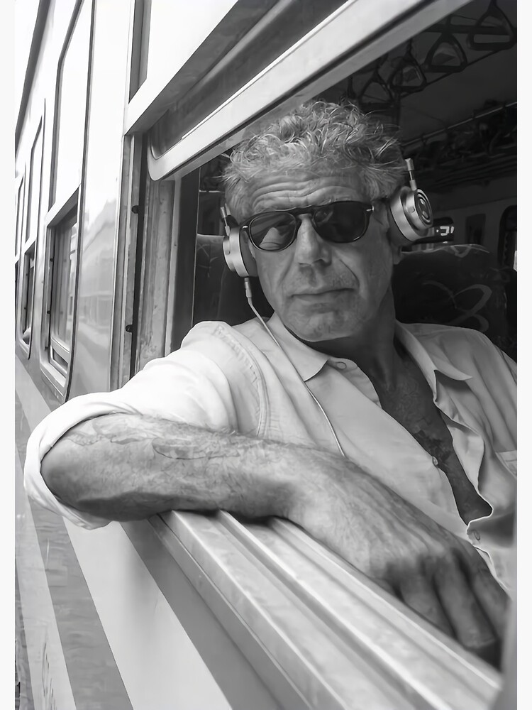 Thumbnail 3 of 3, Poster, Listening Music Bourdain designed and sold by NatalyaHill.