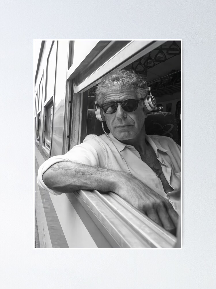 Thumbnail 1 of 3, Poster, Listening Music Bourdain designed and sold by NatalyaHill.