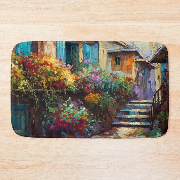 Item preview, Mediterranean town street 1 designed and sold by Art by Lilia.