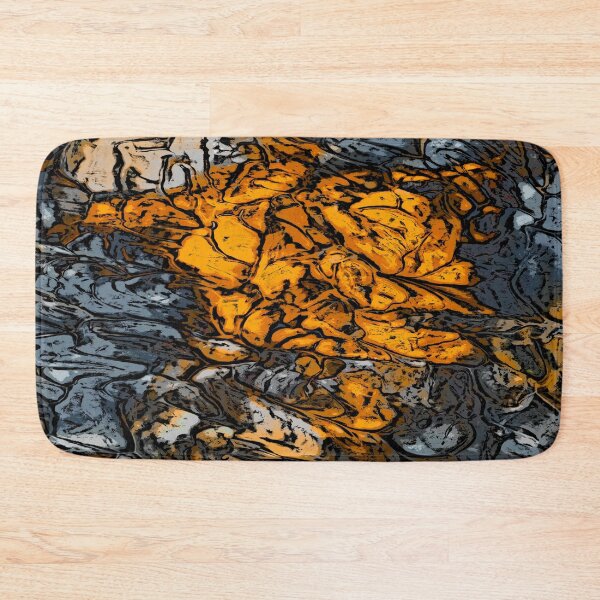 Item preview, Amber and Grey Abstract Floral Design designed and sold by Trevor Hirst.