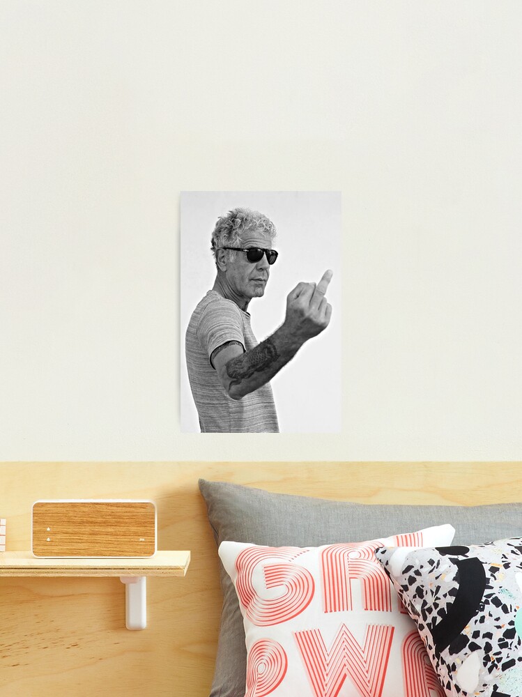 Thumbnail 2 of 3, Photographic Print, Middle Finger Bourdain designed and sold by NatalyaHill.