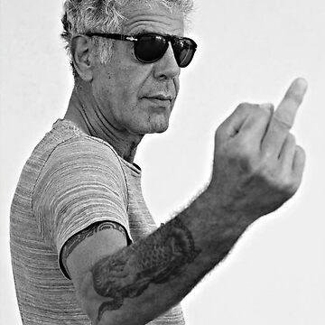 Artwork thumbnail, Middle Finger Bourdain by NatalyaHill