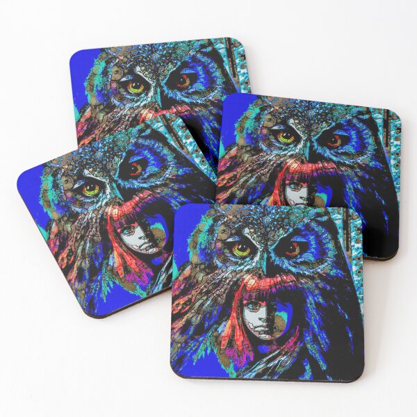 Item preview, The Girl and the Owl designed and sold by Miss-Lo.
