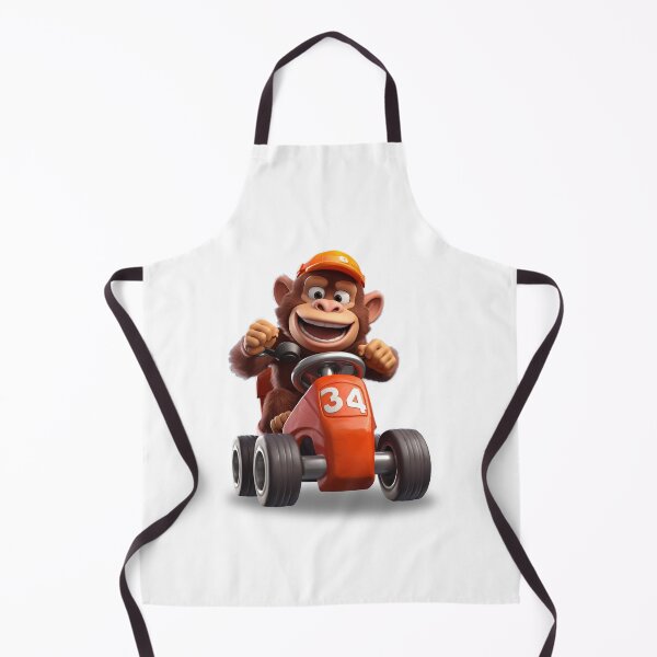 Item preview, cute gorilla drinving car - Different logo size, position? Email me - designed and sold by Picture-Art.
