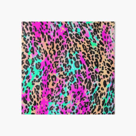 Seamless pattern neon green leopard print Vector Image