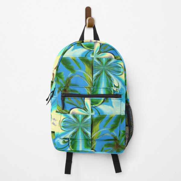Item preview, Stunning relaxing geometric painting featuring an exotic summer vacation: Blue sky Beach Sun Coconut Sand - Inspiring gift idea to escape to paradise! designed and sold by Ralek.