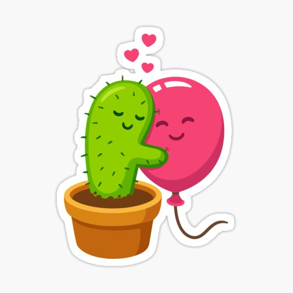 Item preview, Cactus hugging air balloon designed and sold by irmirx.