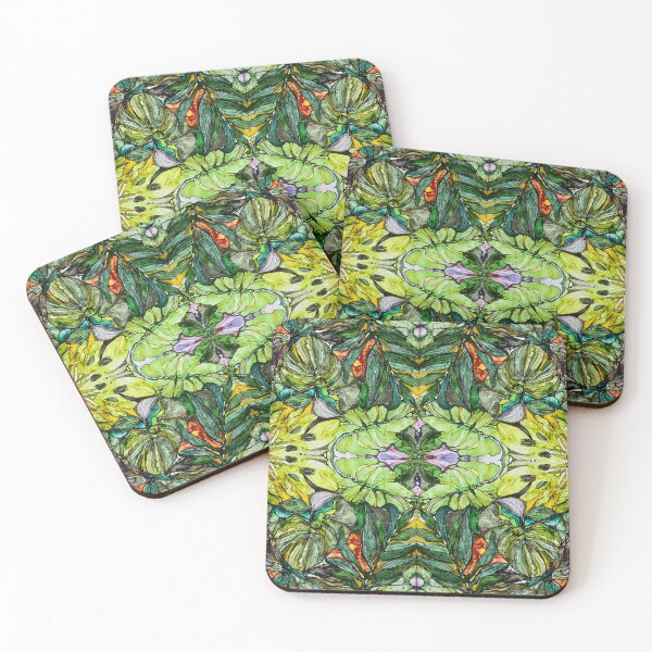 Item preview, Green Leaf Ink Painting Kaleidoscope designed and sold by ClubCreativeArt.