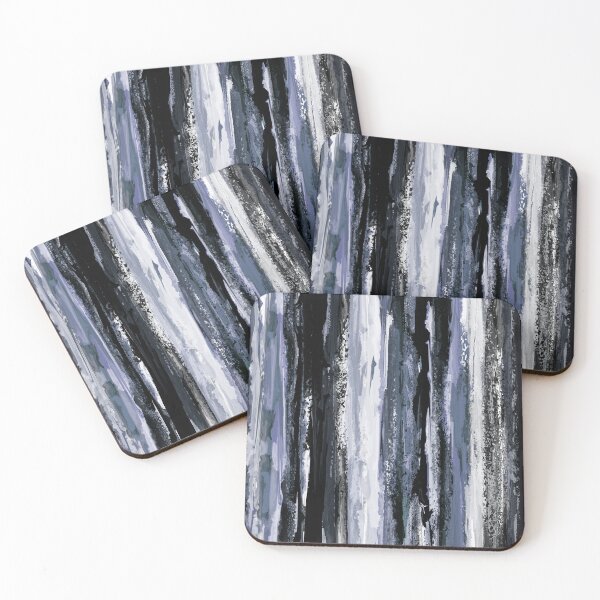 Item preview, Vertical Blue and Black Striped Abstract designed and sold by Trevor Hirst.