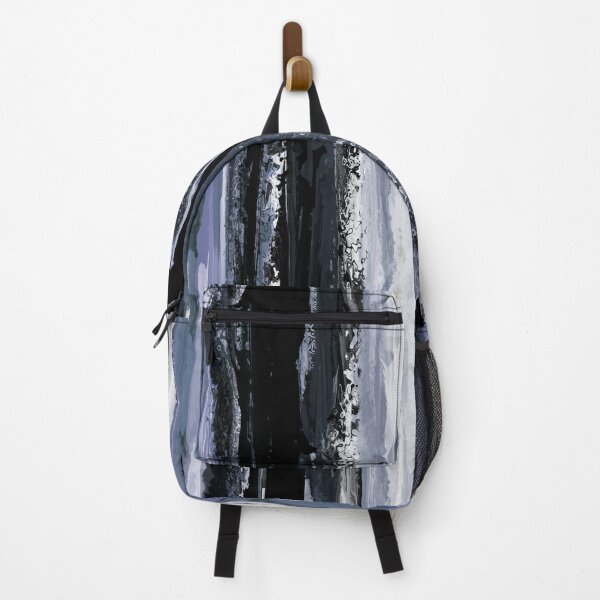 Item preview, Vertical Blue and Black Striped Abstract designed and sold by Trevor Hirst.