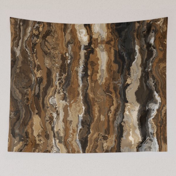 Artikelvorschau, Vertical Brown Wood Grain Effect Abstract entworfen und verkauft von Trevor Hirst.