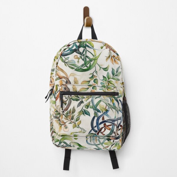 Item preview, Intricate Watercolor Celtic Vine and Leaf Pattern - Nature-Inspired Design in Earthy Tones designed and sold by stateofhuman.