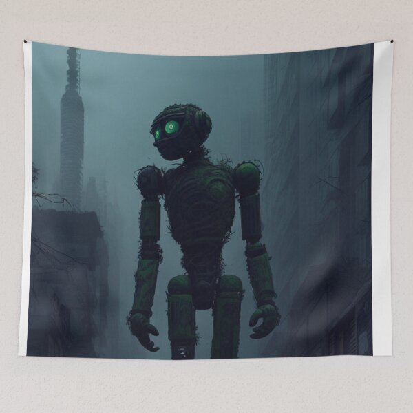 Item preview, The Green Natural Humanoid Android Robot designed and sold by ArtemExpressio.