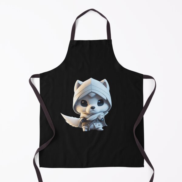 Item preview, Very Cute White Ninja Wolf Digital Art designed and sold by ChibiArtline.