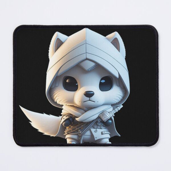 Item preview, Very Cute White Ninja Wolf Digital Art designed and sold by ChibiArtline.