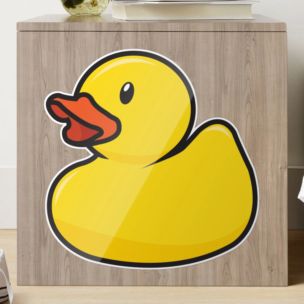 Rubber Duck Sticker for Sale by threeblackdots