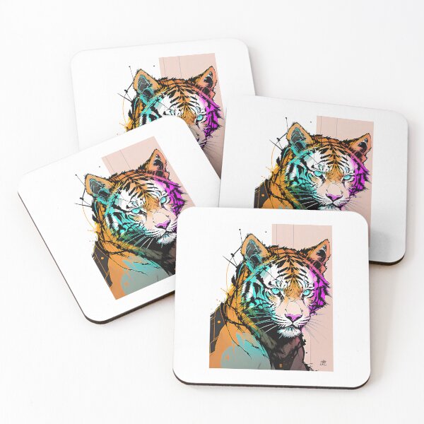 Item preview, Portrait of a Tiger - Inkpunk designed and sold by CyberInc.