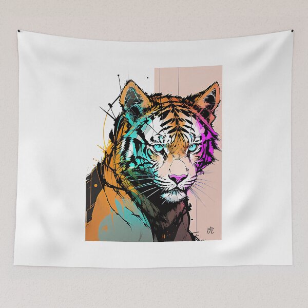 Item preview, Portrait of a Tiger - Inkpunk designed and sold by CyberInc.