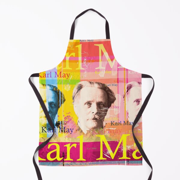 Item preview, Karl May Portrait, Winnetou and Shatterhand, famous German writer designed and sold by Mauswohn.