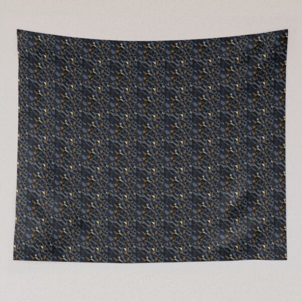 Item preview, Geometric shape, Blue and Gold designed and sold by dosedai.