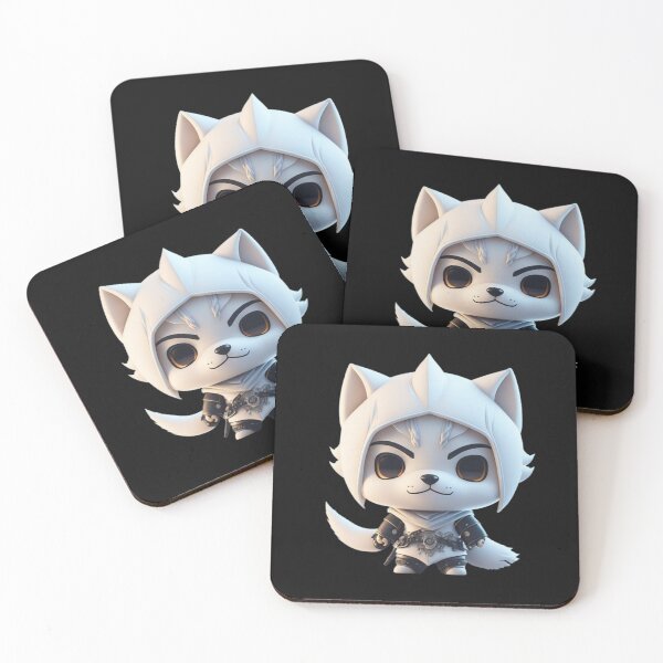 Item preview, Very Cute White Ninja Wolf Digital Art designed and sold by ChibiArtline.