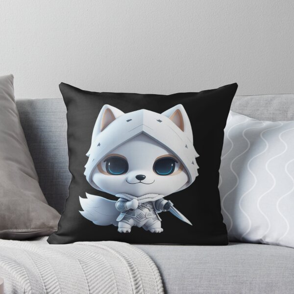 Item preview, Very Cute White Ninja Wolf Digital Art designed and sold by ChibiArtline.