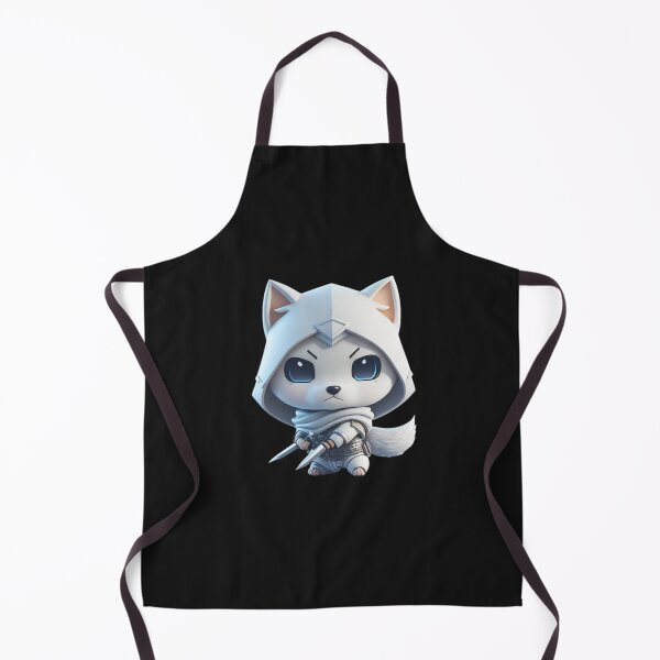 Item preview, Very Cute White Ninja Wolf Digital Art designed and sold by ChibiArtline.