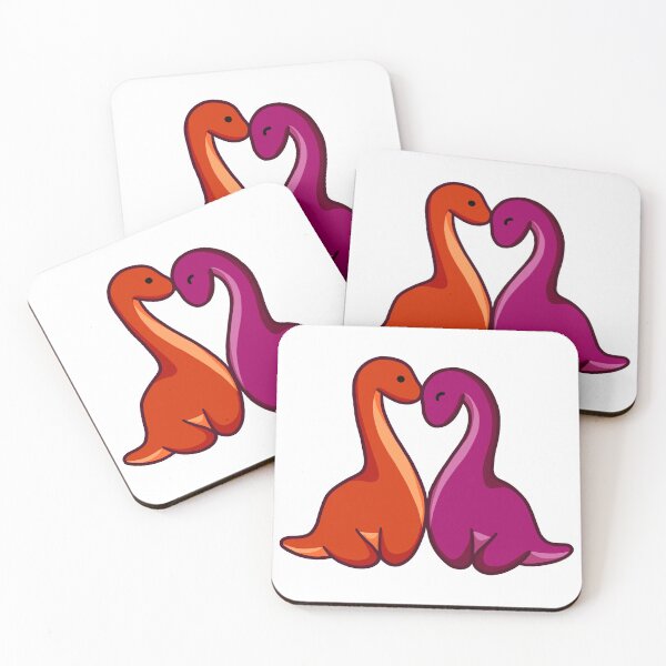 Item preview, Cute dino couple, dinosaurs designed and sold by hugadino.