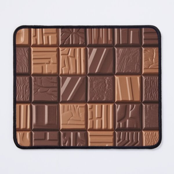 Item preview, Sweet Obsession: A Mouthwatering Chocolate Block Pattern for Your Unique Collection on Redbubble designed and sold by SubQtaneousArt.
