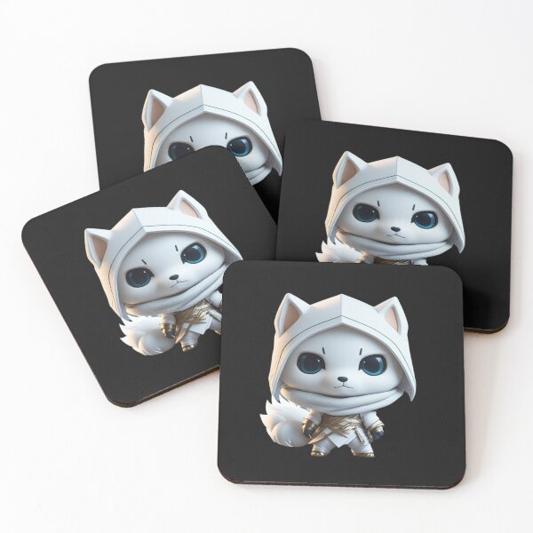 Item preview, Very Cute White Ninja Wolf Digital Art designed and sold by ChibiArtline.