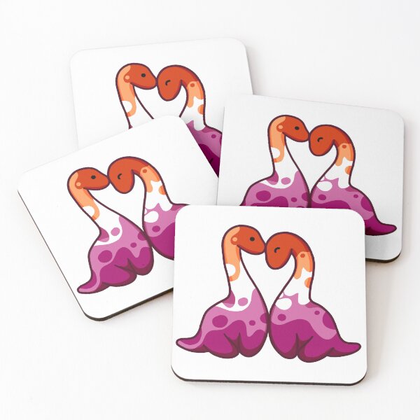 Item preview, Lesbian dino couple, dinosaurs designed and sold by hugadino.