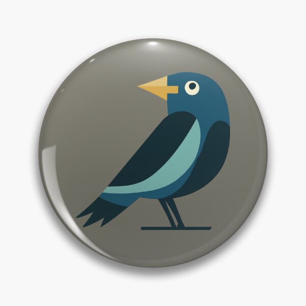 Item preview, Mid Century Modern Jackdaw designed and sold by SorryFrog.