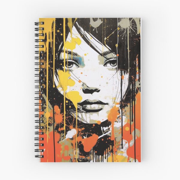 Item preview, Yellow and Red Graffiti Art Woman designed and sold by Splargo Digital Prints.