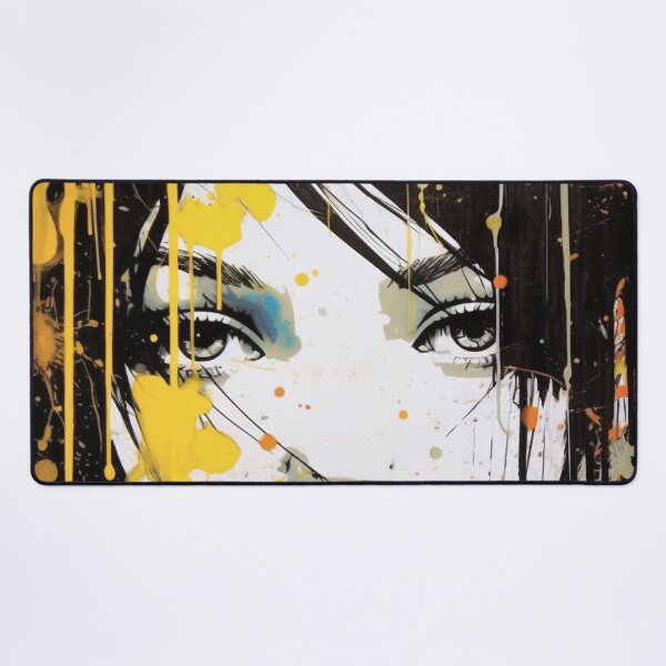 Item preview, Yellow and Red Graffiti Art Woman designed and sold by Splargo Digital Prints.